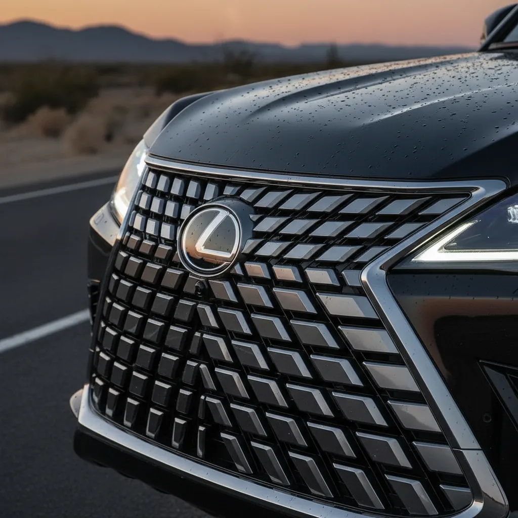 Lưới tản nhiệt con suốt trên Lexus LX600 với thiết kế 3D không viền một tuyên ngôn táo bạo về quyền lực
