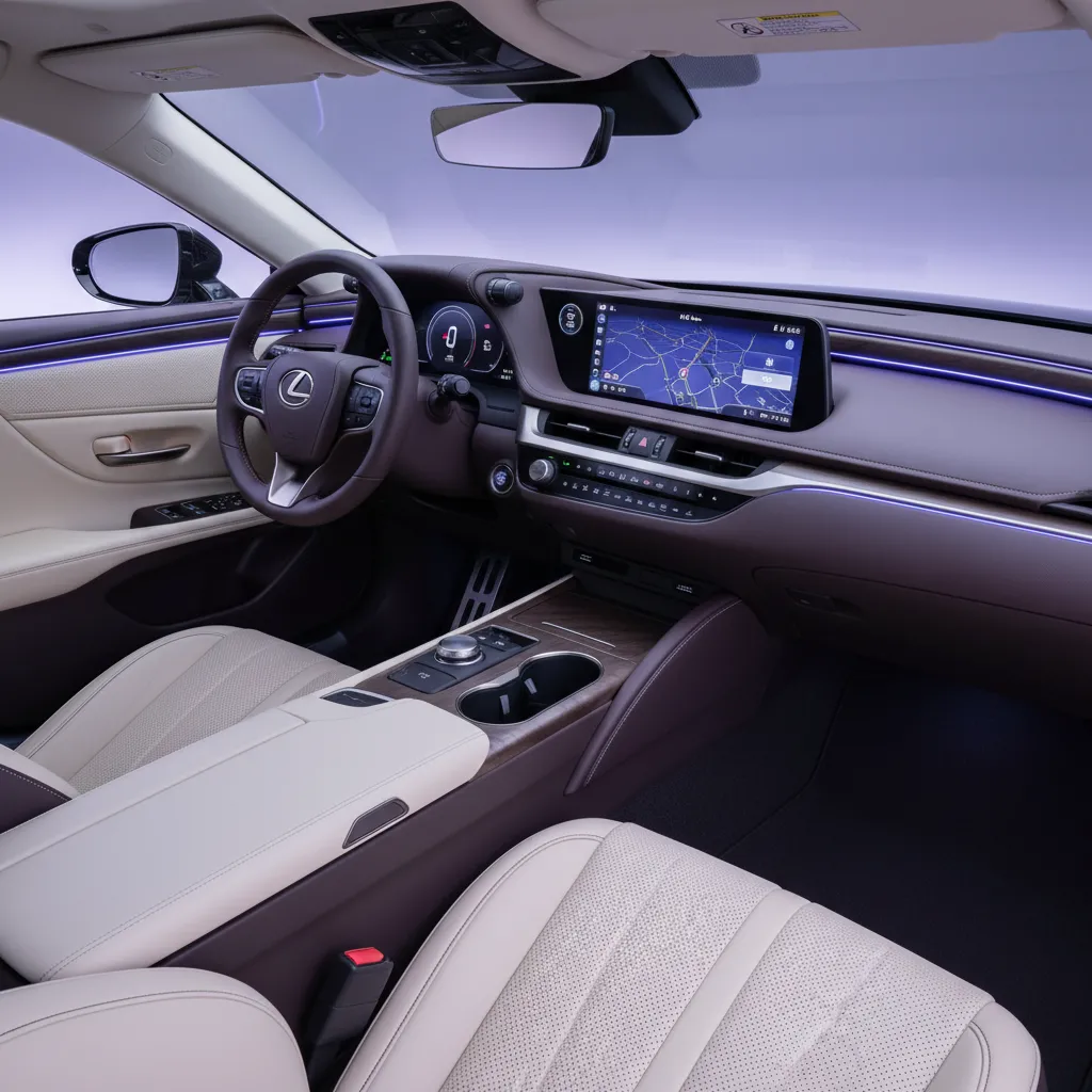 Khoang lái Tazuna của Lexus ES250 2026 tập trung tối đa vào trải nghiệm của người điều khiển