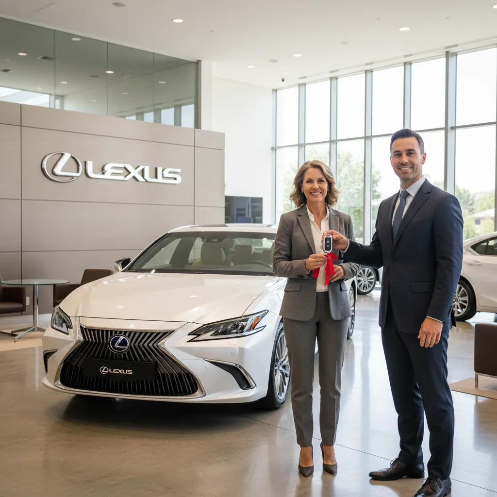 Khoảnh khắc nhận xe Lexus ES250 2026 sau khi hoàn tất thủ tục giải ngân
