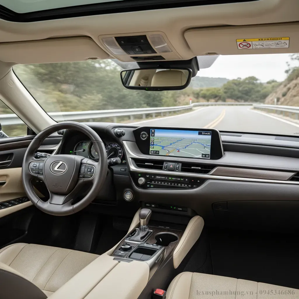 Màn hình giải trí lớn và các công nghệ an toàn tiên tiến trên Lexus ES 250 2021
