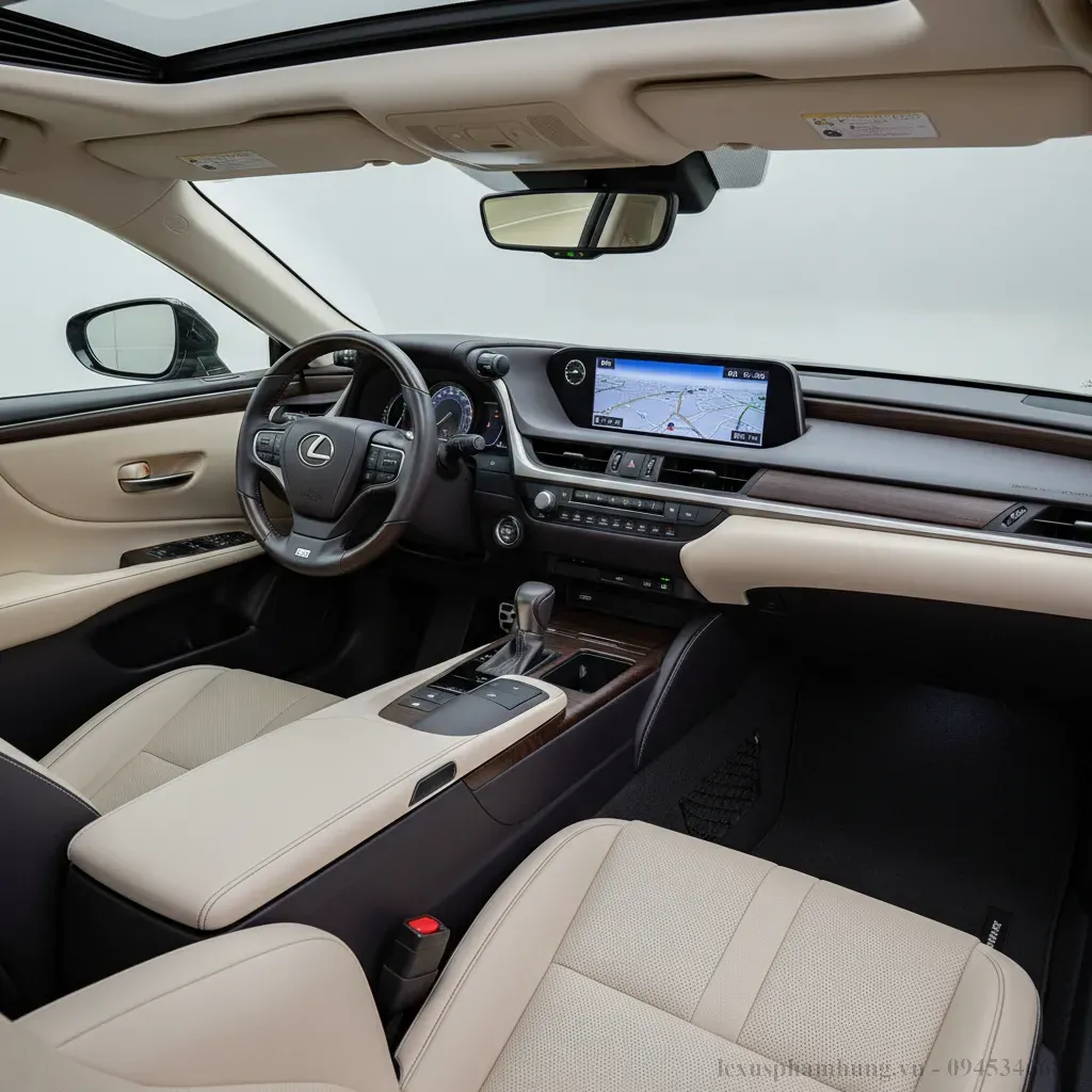 Khoang nội thất Lexus ES 250 2021 đẳng cấp với tiện nghi hiện đại và vật liệu cao cấp