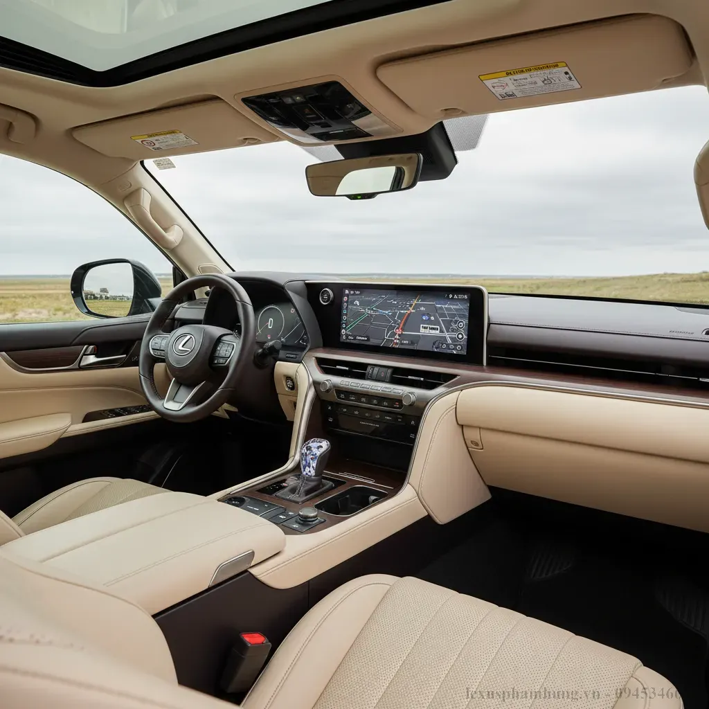 Khoang nội thất Lexus LX600 2026 Nơi tiện nghi và sang trọng hòa quyện