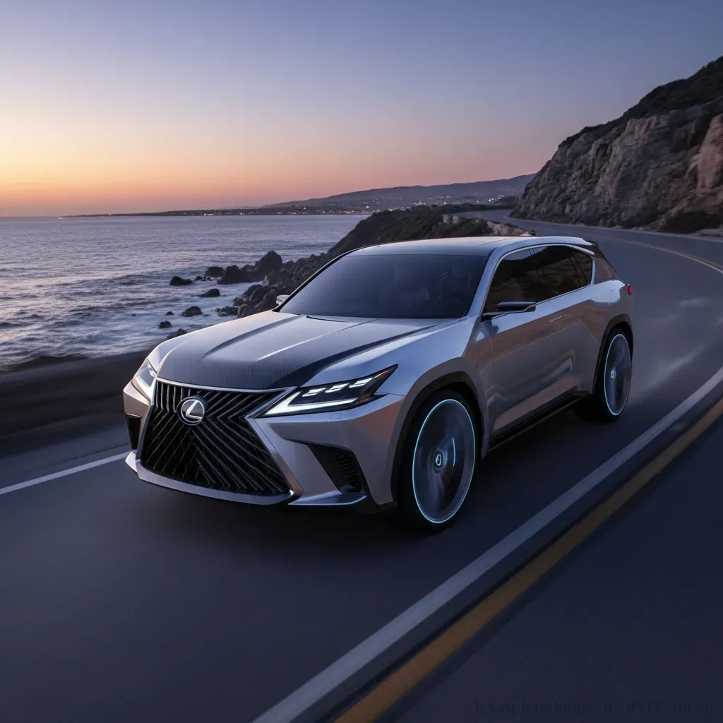 Hình ảnh concept dự kiến của Lexus LX600 2026 với thiết kế mạnh mẽ đẳng cấp
