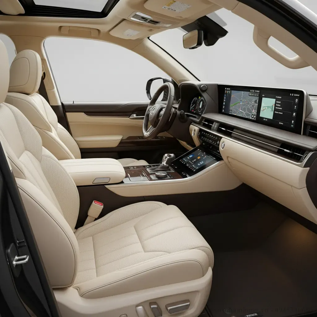 Nội thất tinh tế v&agrave; c&ocirc;ng nghệ hiện đại của Lexus LX600 2026