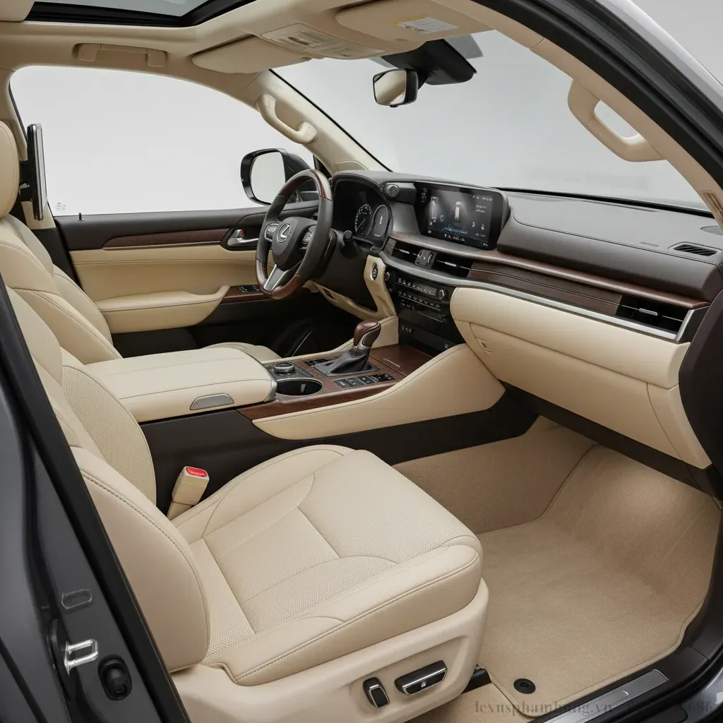 Kh&ocirc;ng gian nội thất đẳng cấp của Lexus LX600 2026