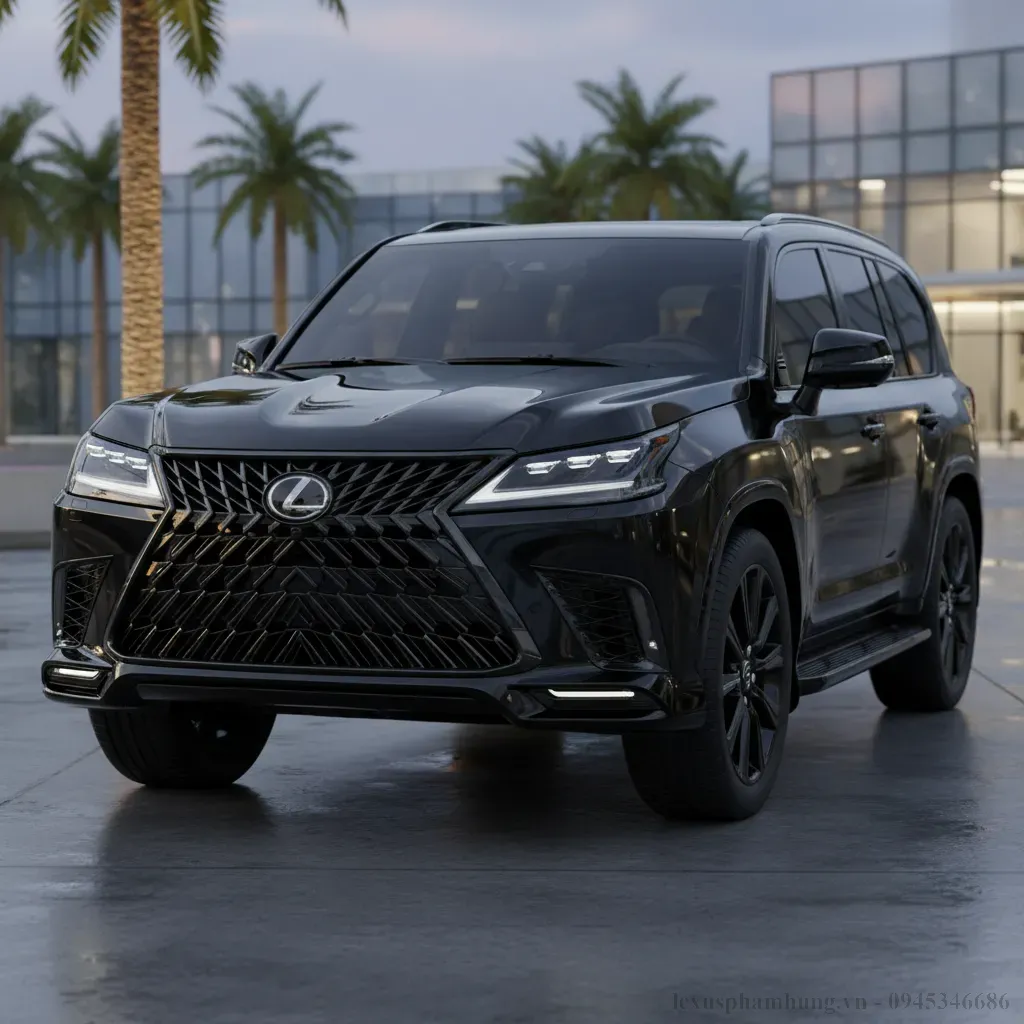 Thiết kế ngoại thất Lexus LX600 2026 mạnh mẽ và uy quyền