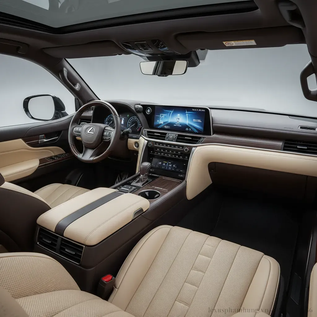 Khoang l&aacute;i Lexus LX600 2026 Nơi c&ocirc;ng nghệ v&agrave; nghệ thuật giao thoa