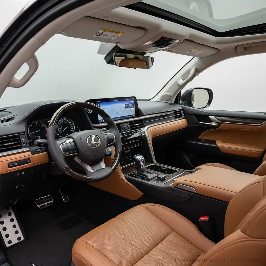 Nội thất Lexus LX600 2026 Nơi công nghệ và sự sang trọng hòa quyện