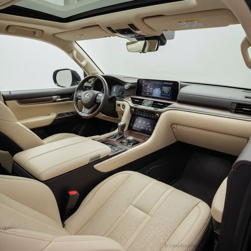 Không gian nội thất đẳng cấp và tiện nghi vượt trội của Lexus LX600 2026