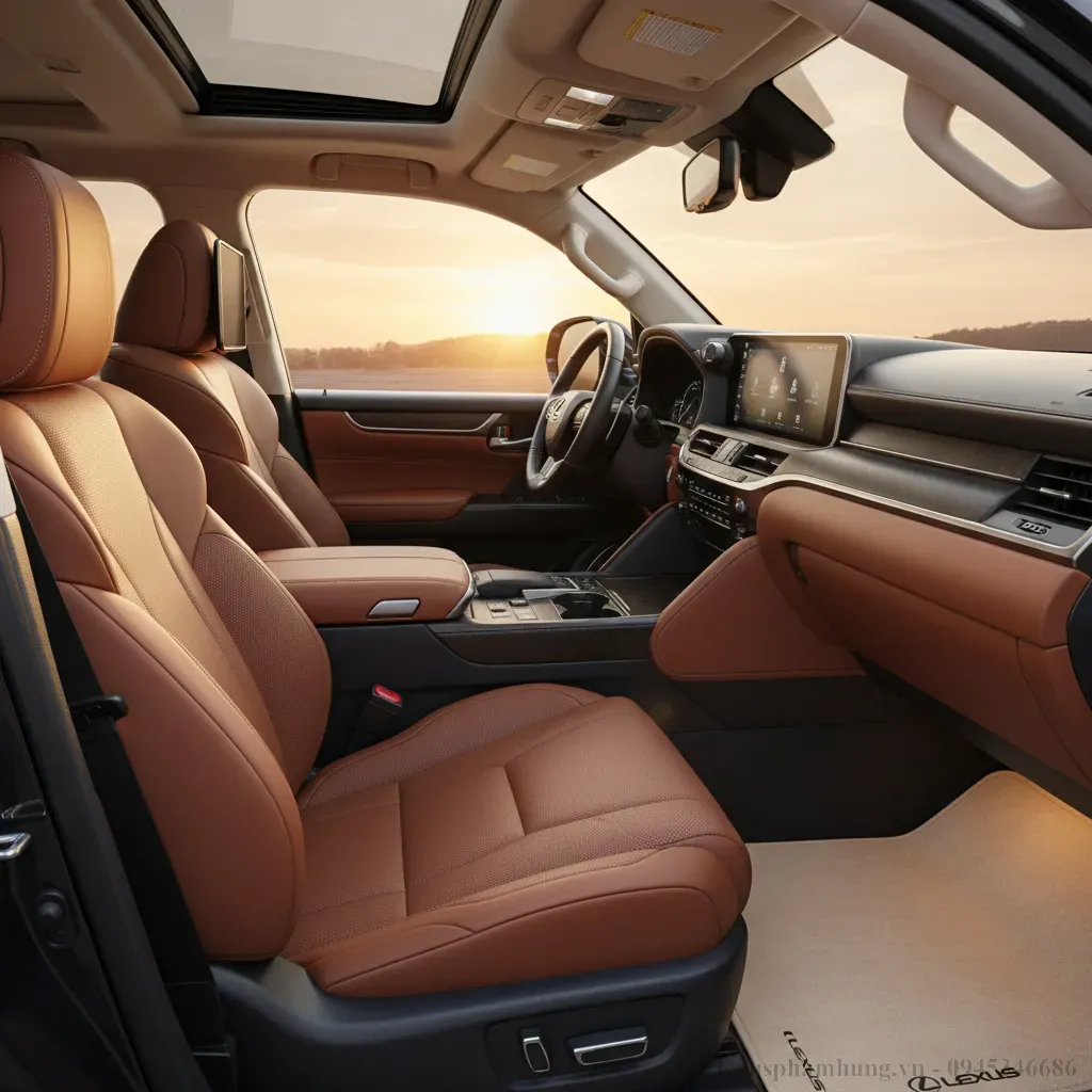 Khoang nội thất Lexus LX600 2026 Nơi đẳng cấp và công nghệ giao thoa