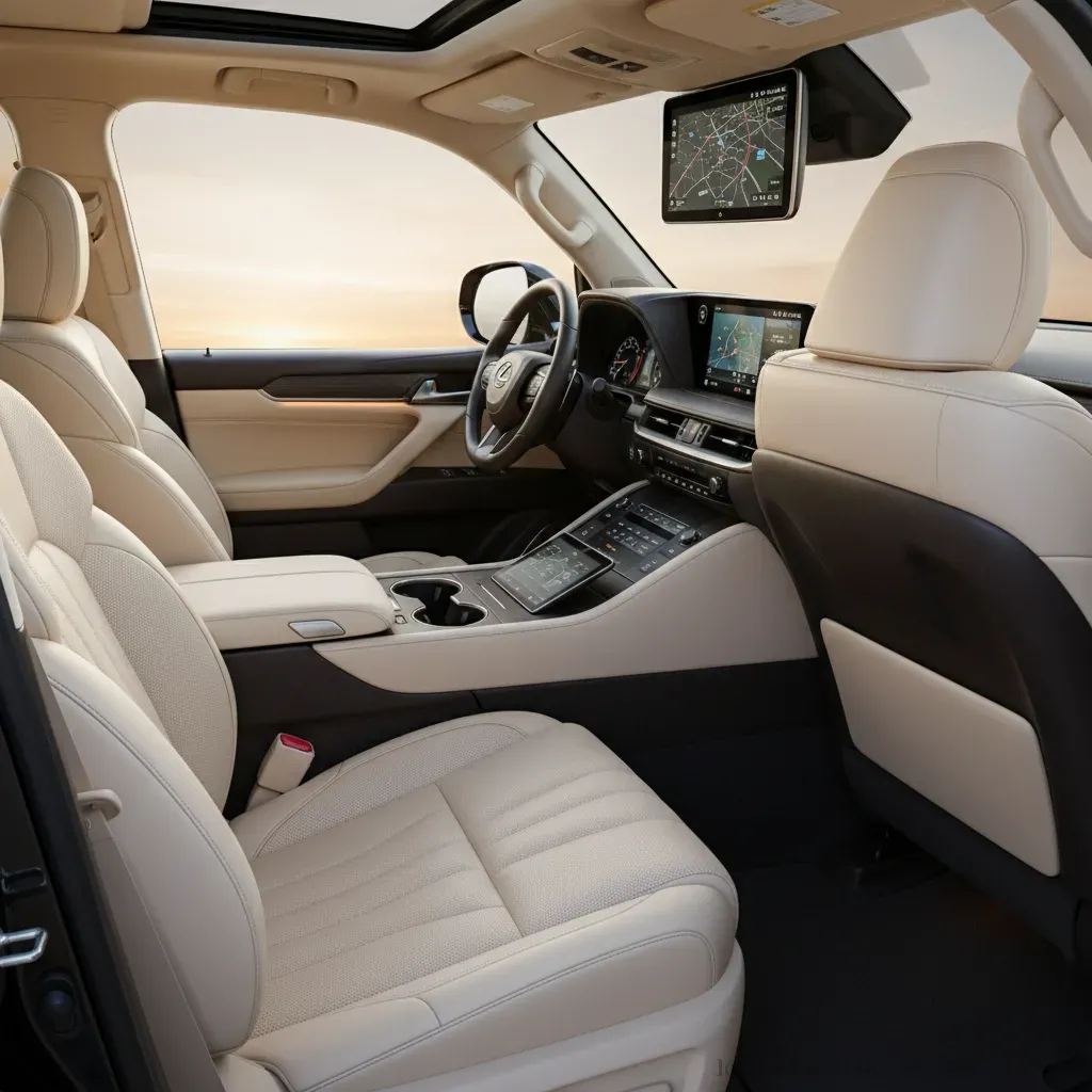 Nội thất Lexus LX600 2026 Sự kết hợp hoàn hảo giữa sang trọng và công nghệ