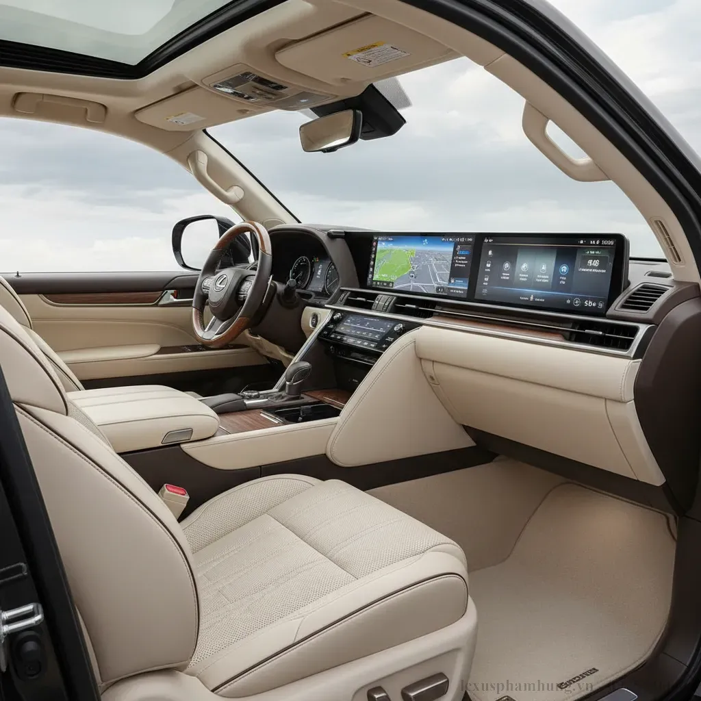 Khoang nội thất Lexus LX600 2026  Sự kết hợp ho&agrave;n hảo giữa tiện nghi v&agrave; c&ocirc;ng nghệ