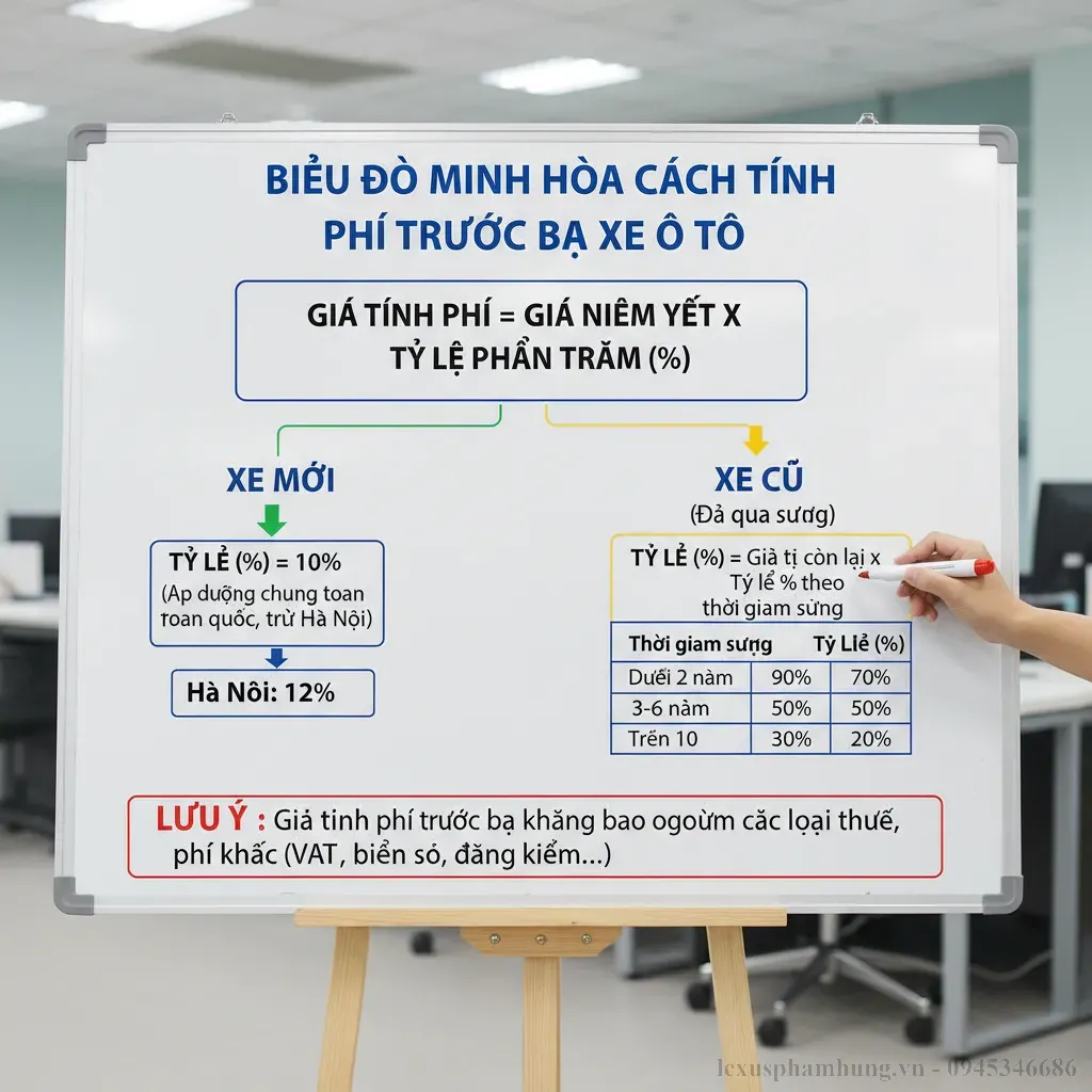 Hiểu rõ công thức giúp bạn ước tính phí trước bạ một cách chính xác