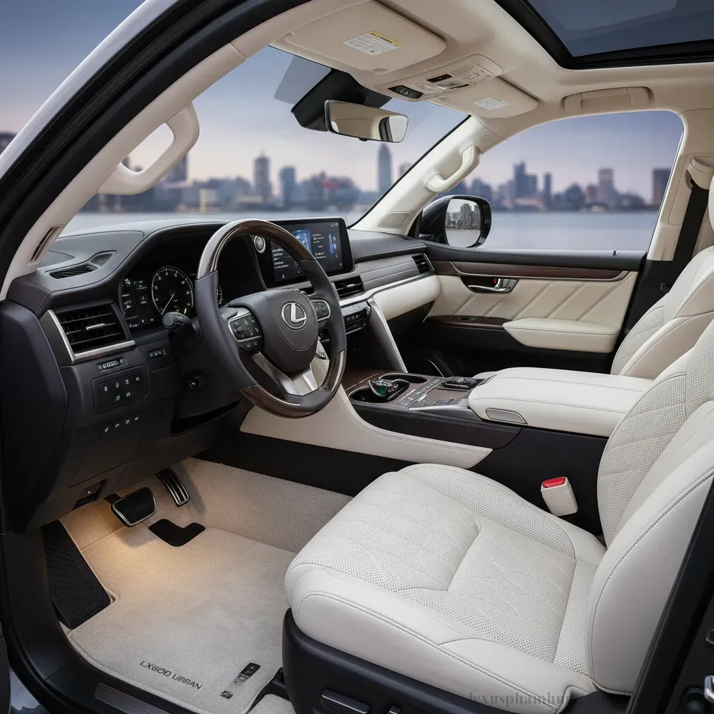 Không gian nội thất đẳng cấp của Lexus LX600 Urban 2026