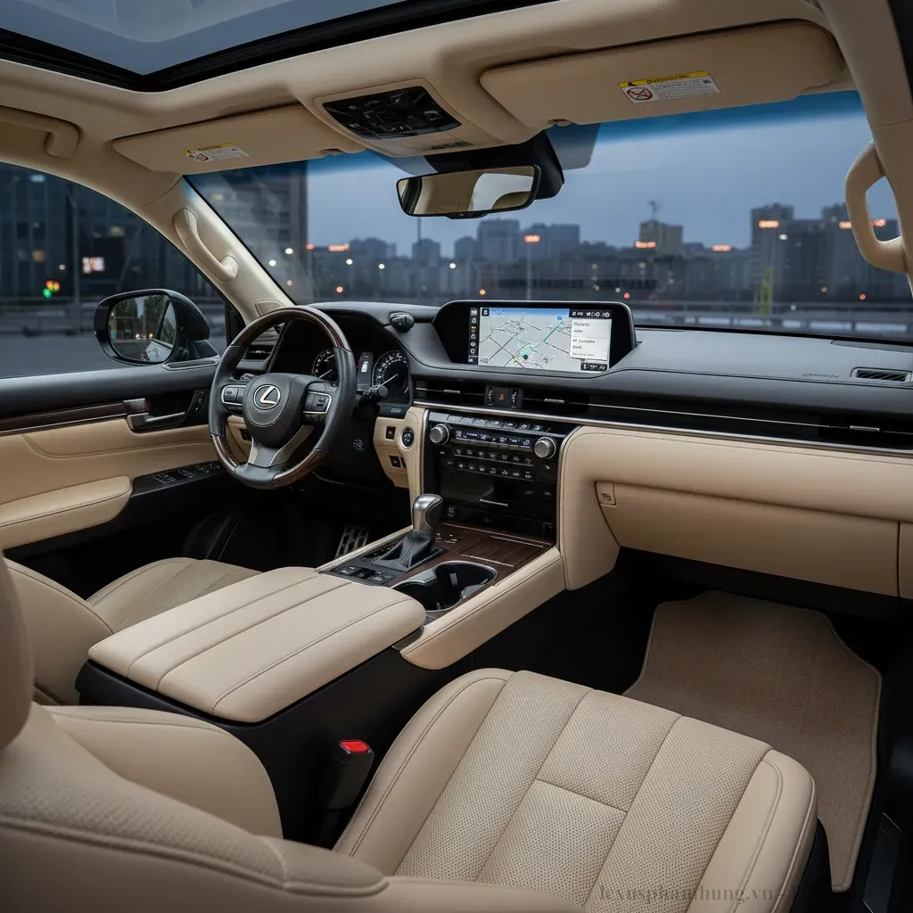 Khoang lái sang trọng và công nghệ hiện đại của Lexus LX600 2026