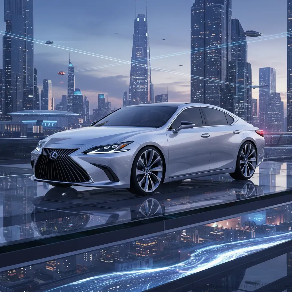 Hình ảnh phác thảo mẫu Lexus ES All New 2026 với thiết kế đột phá và hiện đại