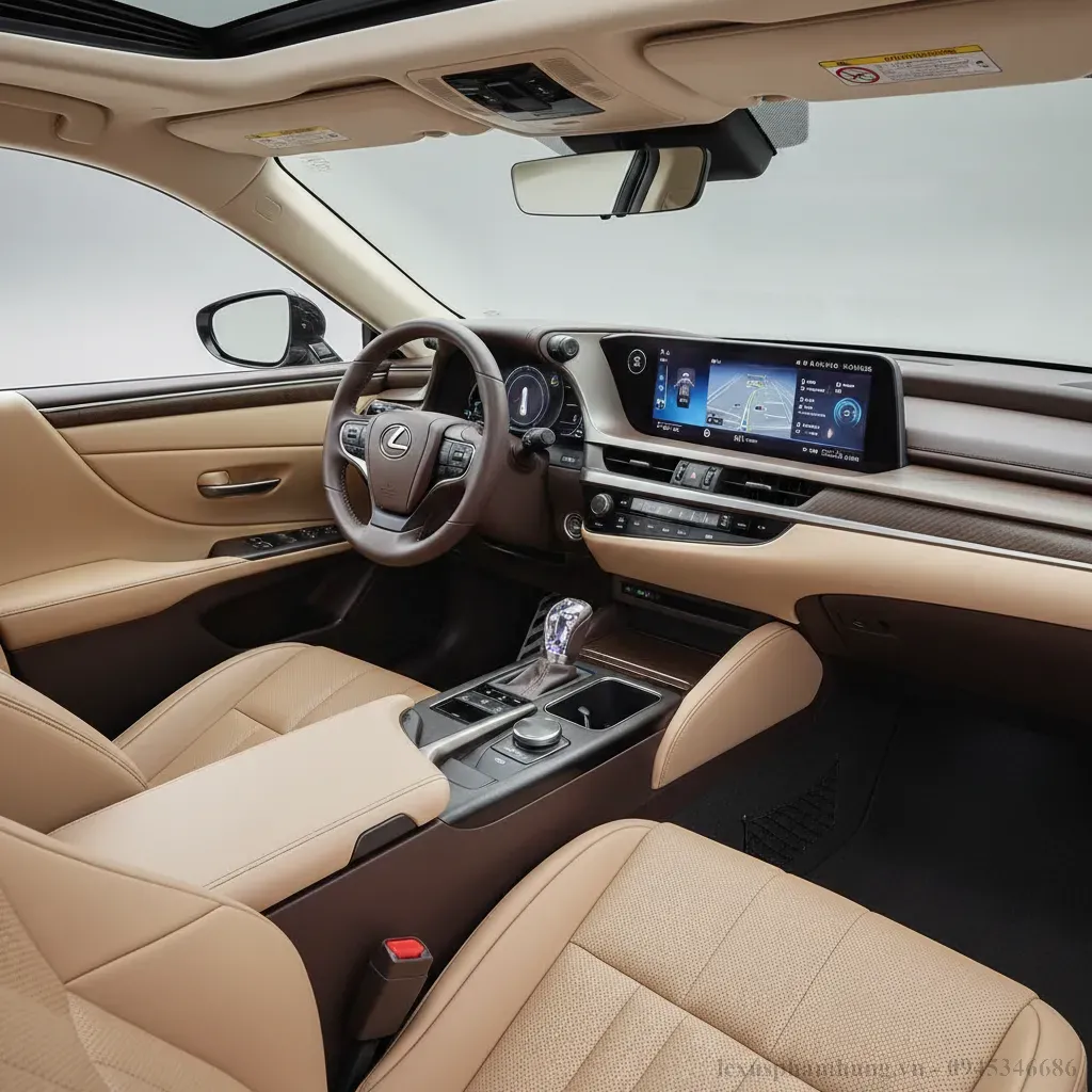 Khoang nội thất sang trọng của Lexus ES 2026 với công nghệ hiện đại