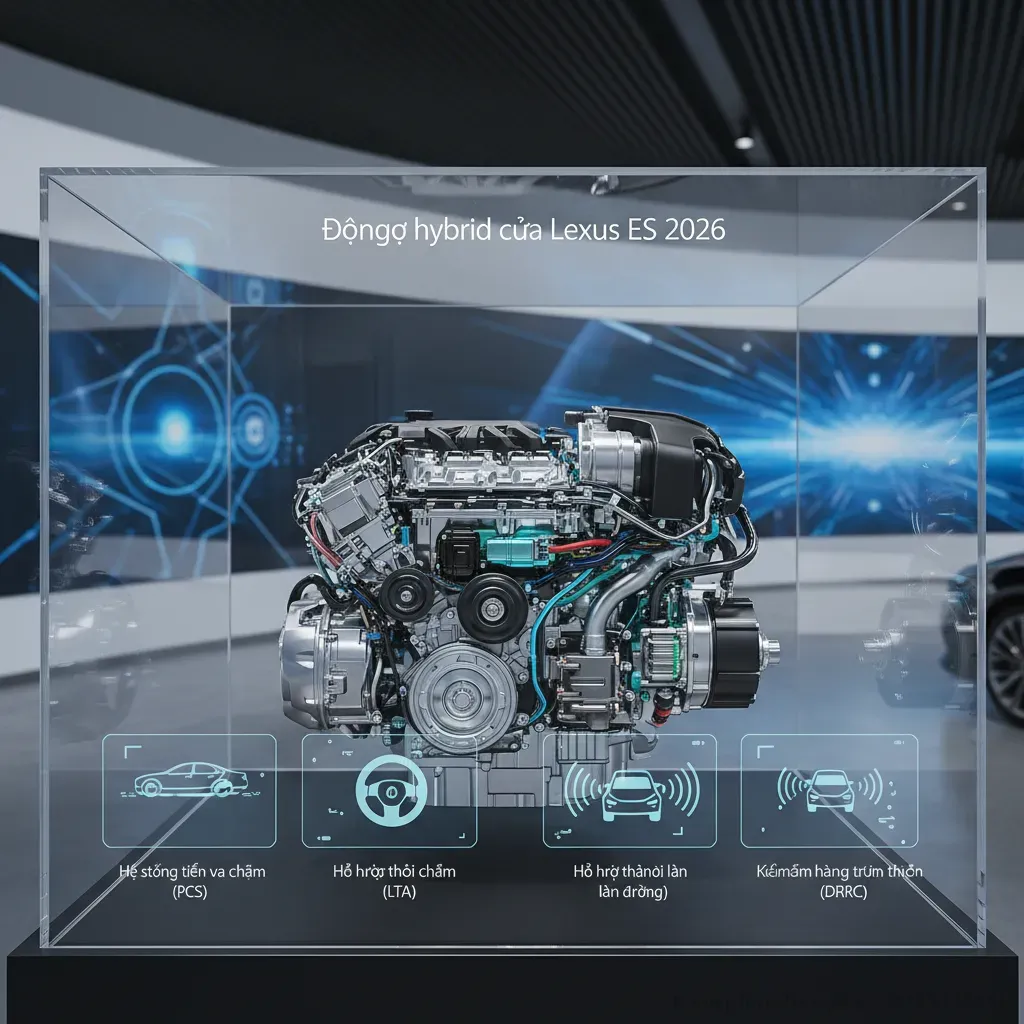 Sức mạnh hiệu quả và công nghệ tiên tiến trên Lexus ES 2026