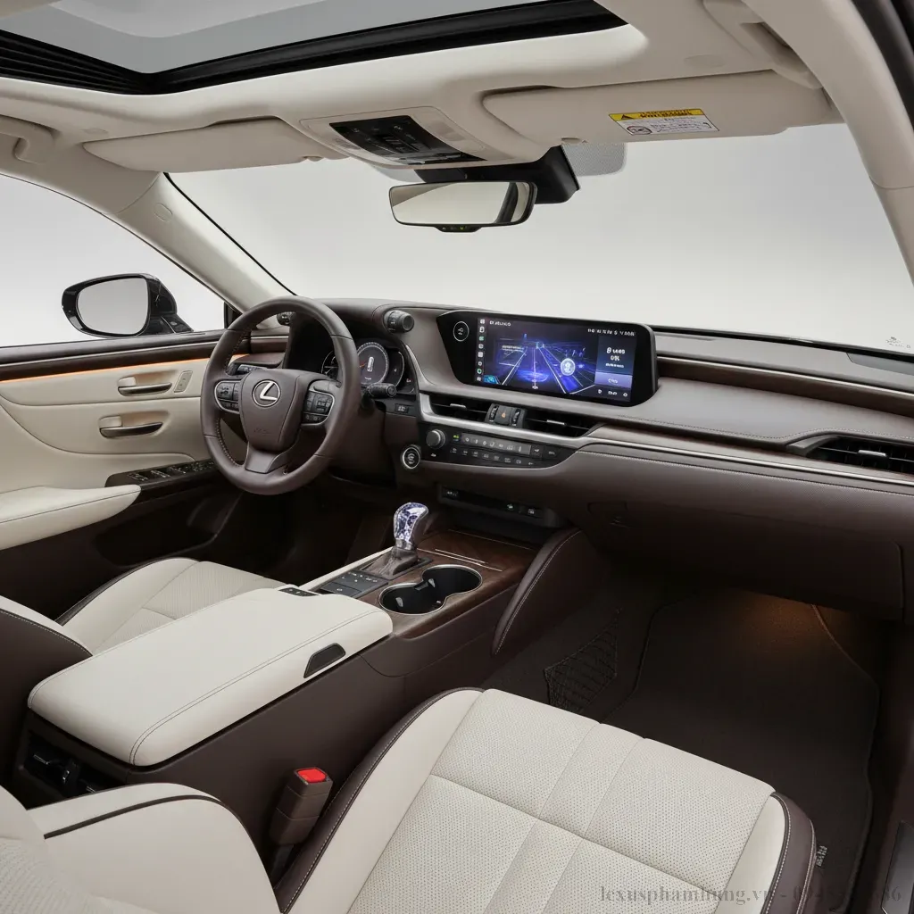 Nội thất Lexus ES 2026 Sự kết hợp hoàn hảo giữa công nghệ và vật liệu cao cấp