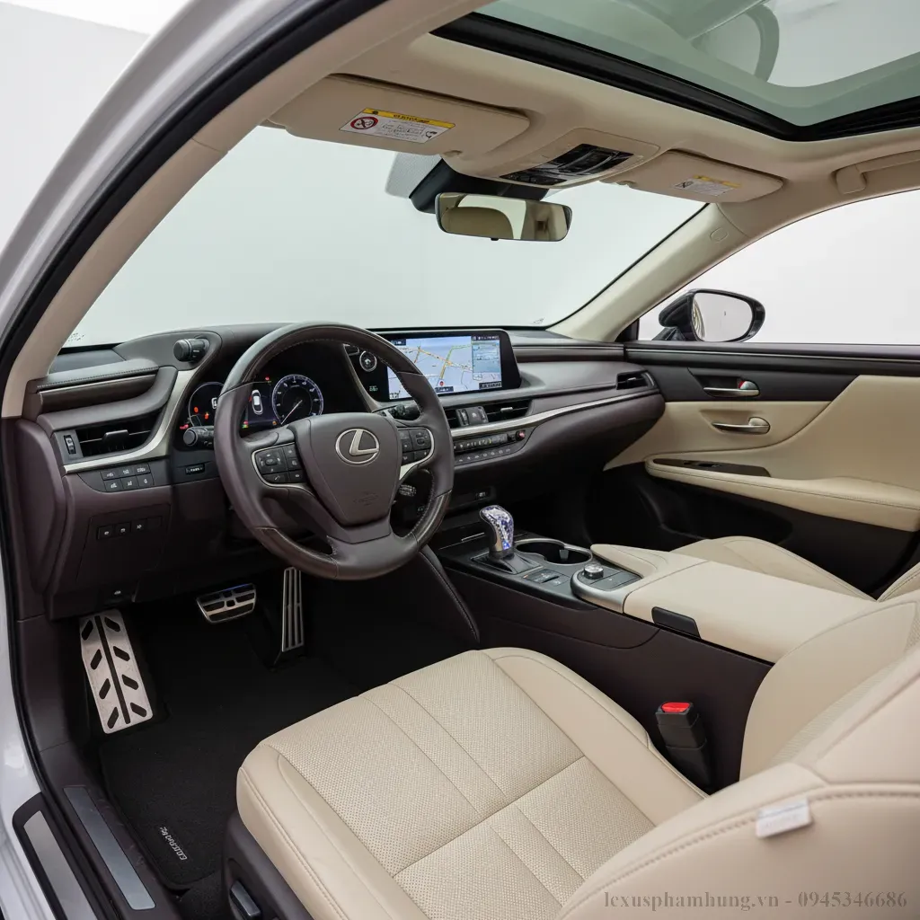 Nội thất tinh tế và tiện nghi của Lexus ES 250 2026
