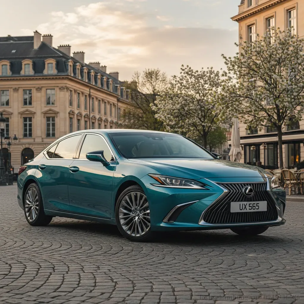 Lexus ES 250 2026 với màu ngoại thất xanh ngọc đầy cuốn hút