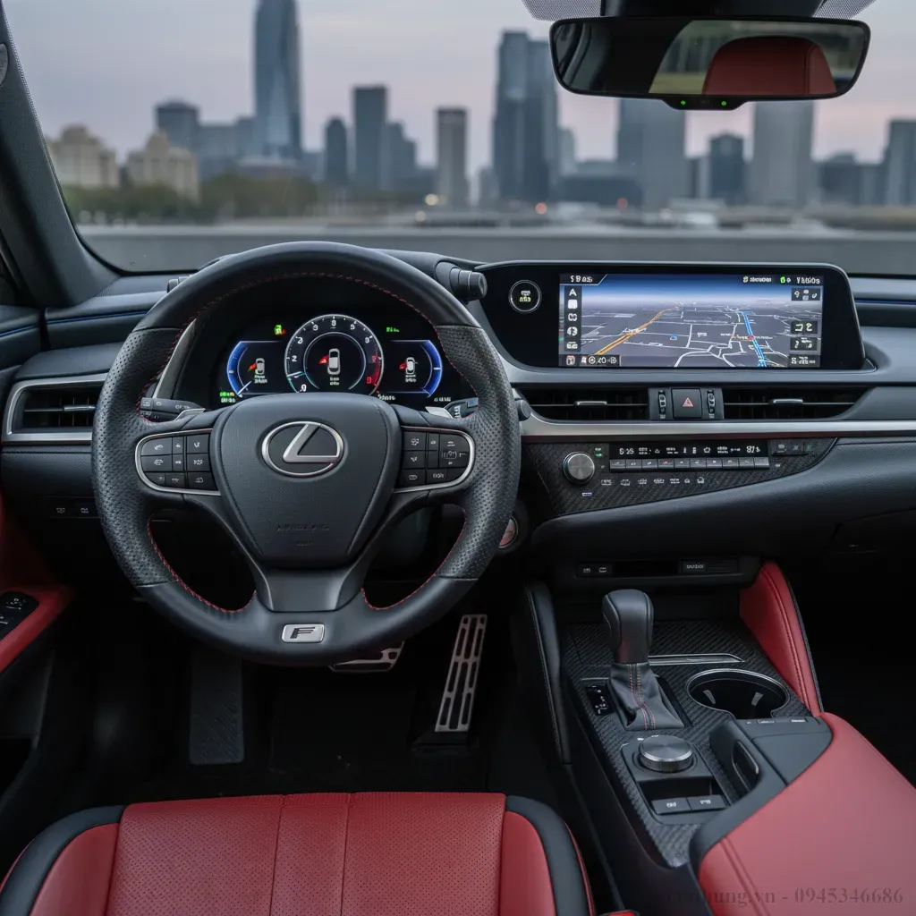 Khoang l&aacute;i sang trọng v&agrave; tiện nghi của Lexus ES 250 F Sport 2026