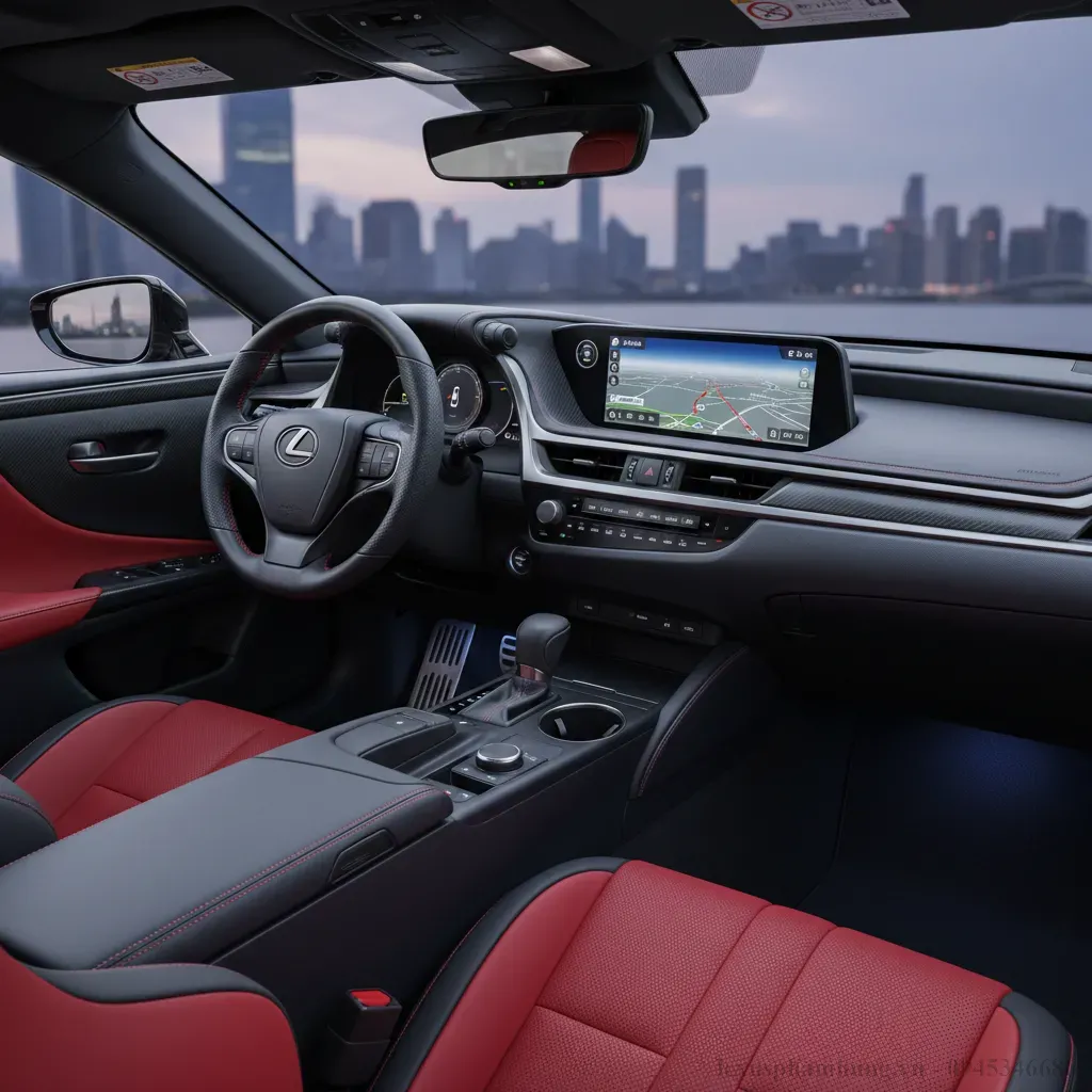 Khoang nội thất Lexus ES 250 F Sport 2026 kết hợp sang trọng và thể thao