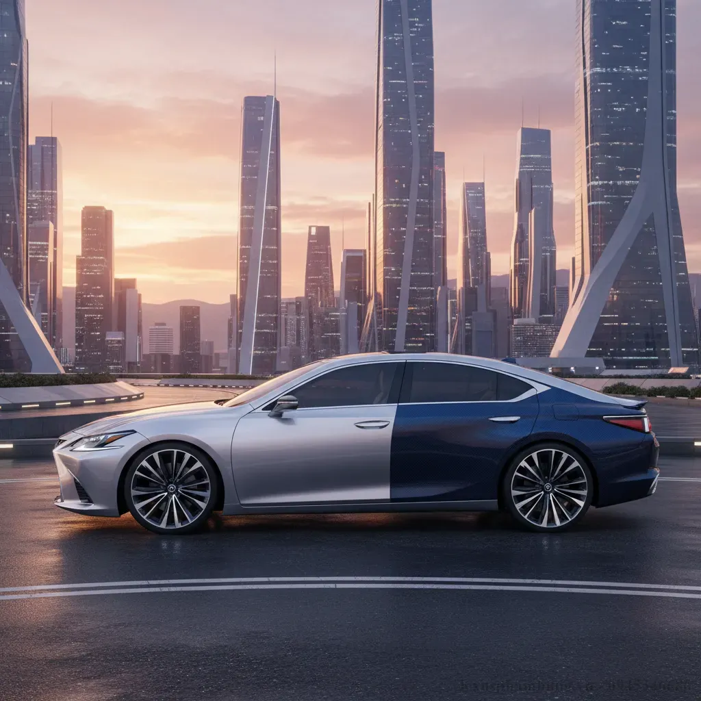 Hình ảnh concept dự kiến của Lexus ES 300h 2026 với thiết kế ngoại thất hiện đại