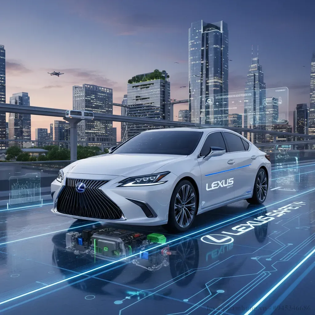Hệ thống hybrid ti&ecirc;n tiến v&agrave; c&aacute;c t&iacute;nh năng an to&agrave;n vượt trội của Lexus ES 300h 2026