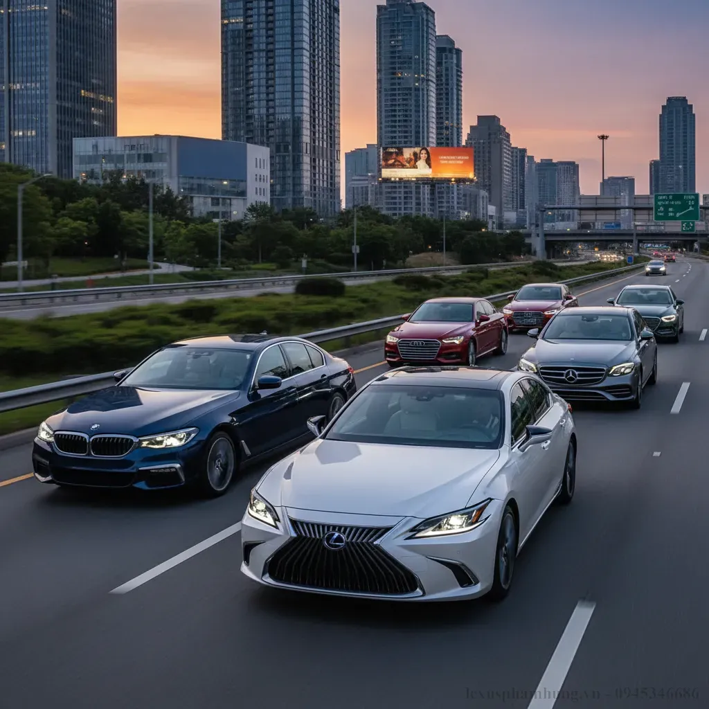 Lexus ES 300h 2026 sẽ đối mặt với sự cạnh tranh khốc liệt từ c&aacute;c thương hiệu xe sang h&agrave;ng đầu