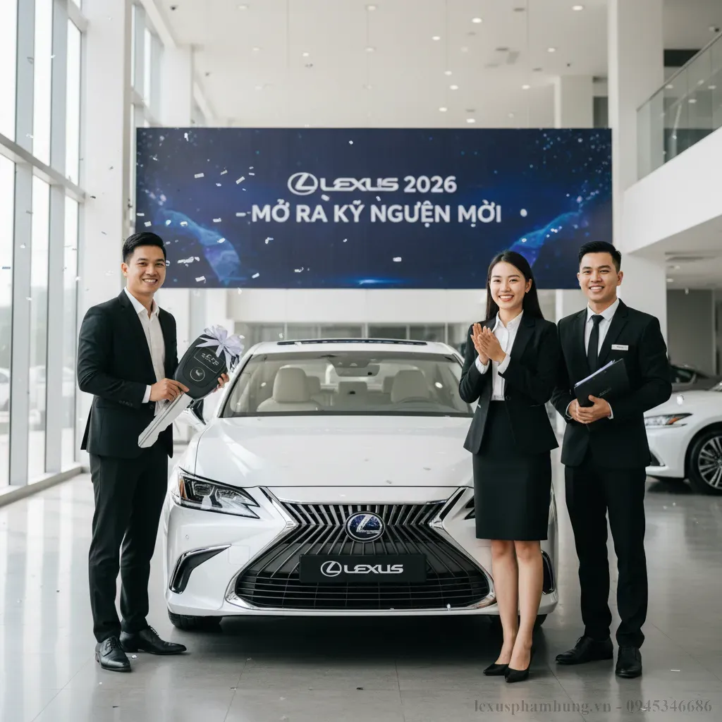 Khoảnh khắc nhận xe Lexus ES 2026 mới tại đại l&yacute;