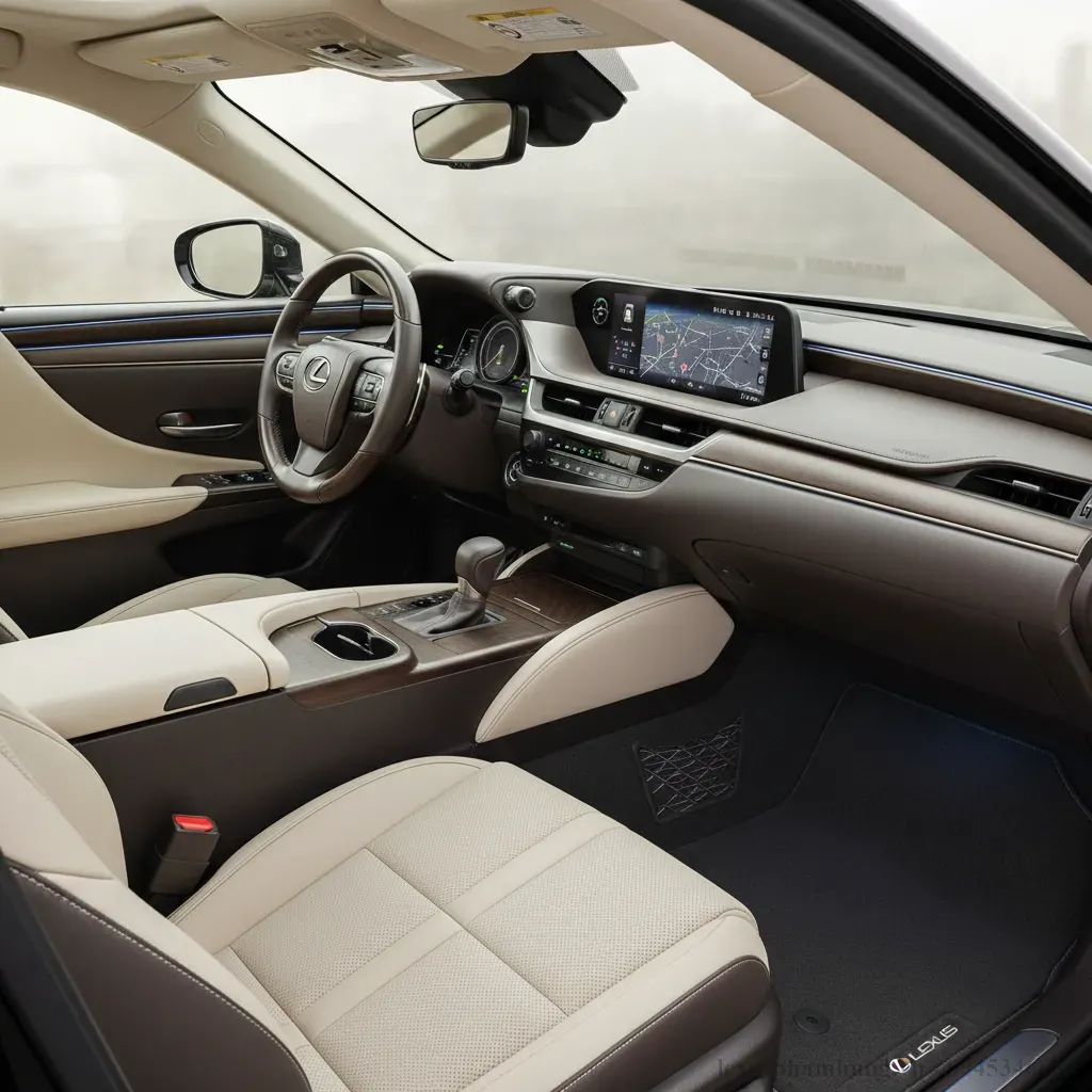 Khoang lái tinh tế và tiện nghi vượt trội của Lexus ES 2026 với vật liệu cao cấp và công nghệ hiện đại