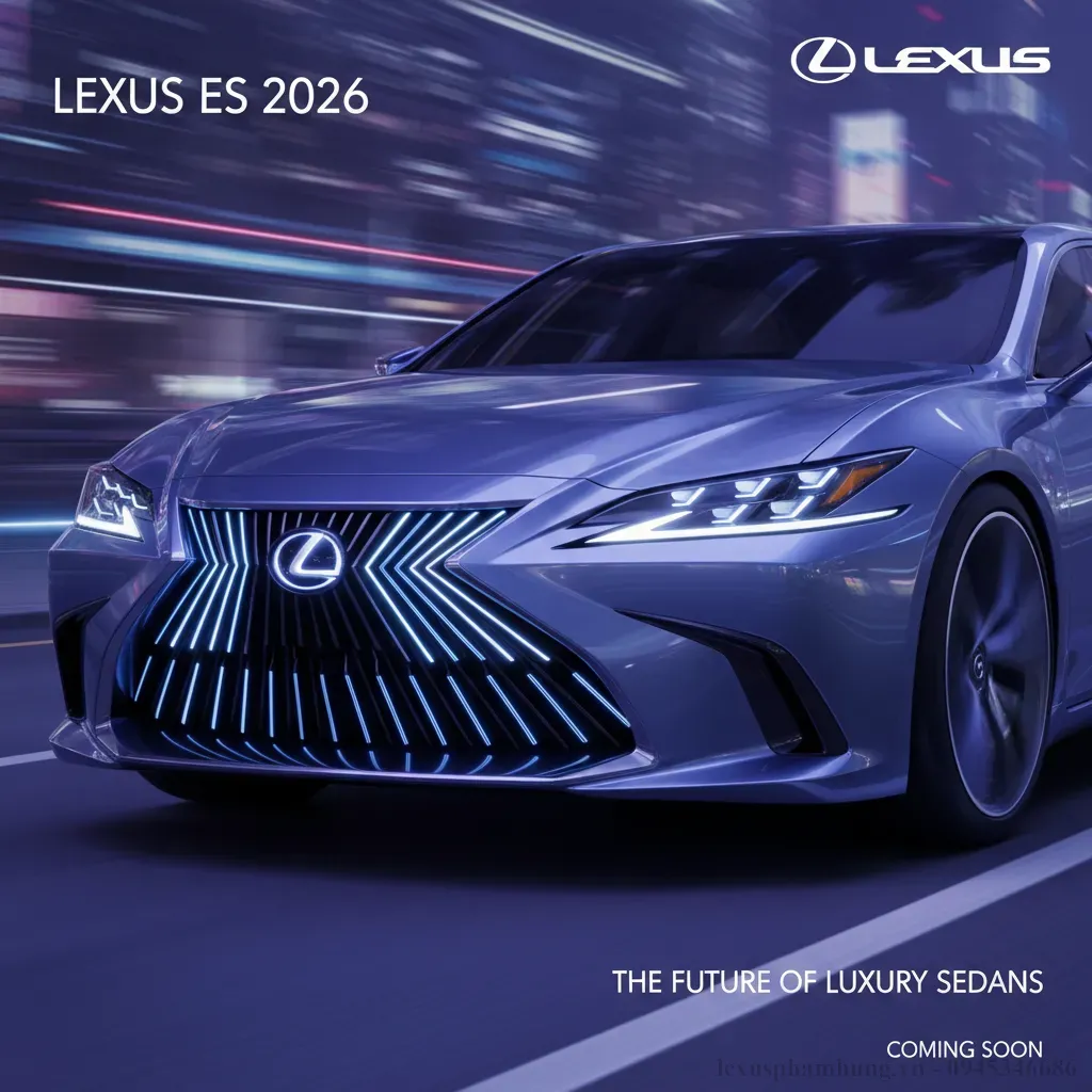 Lexus ES 2026 hứa hẹn mang đến diện mạo hoàn toàn mới