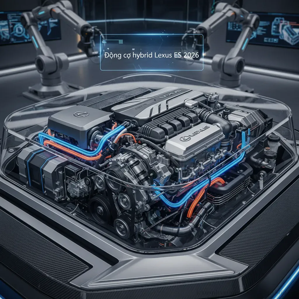 Công nghệ hybrid tiên tiến mang lại hiệu suất và tiết kiệm nhiên liệu cho Lexus ES 2026