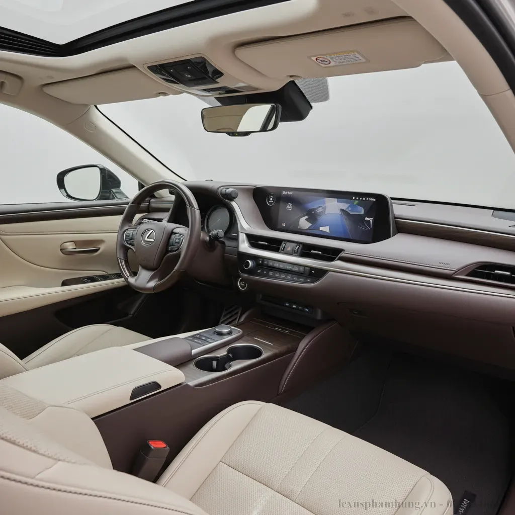 Nội thất sang trọng và công nghệ hiện đại trên Lexus ES 2026