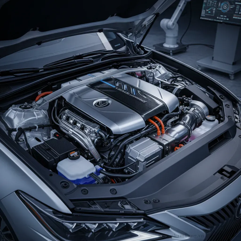Hệ thống truyền động hybrid tiên tiến của Lexus ES 2026 tối ưu hóa hiệu quả nhiên liệu và công suất