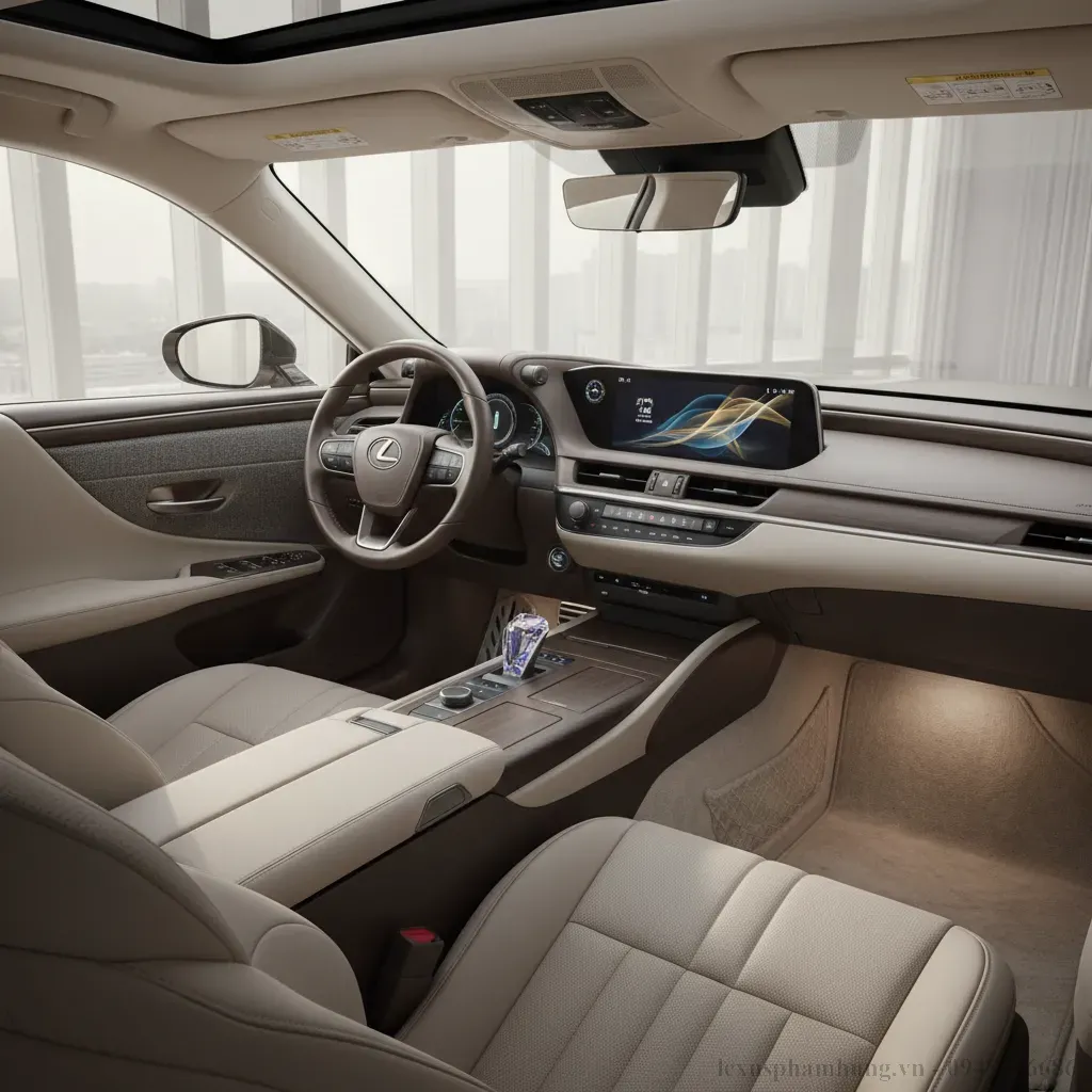 Khoang l&aacute;i Lexus ES 2026 mang đến trải nghiệm tiện nghi sang trọng v&agrave; y&ecirc;n tĩnh tuyệt đối