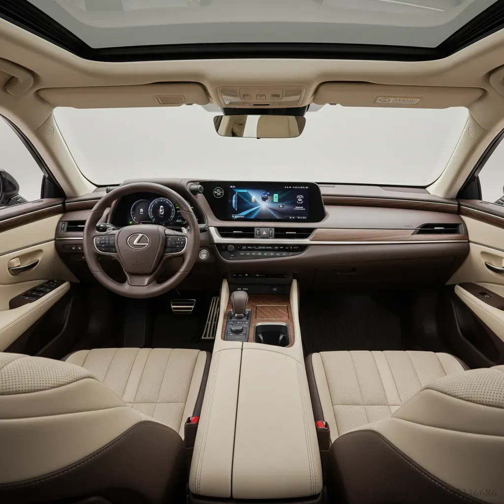 Nội thất Lexus ES 2026 hứa hẹn mang đến kh&ocirc;ng gian sang trọng v&agrave; tiện nghi tối đa