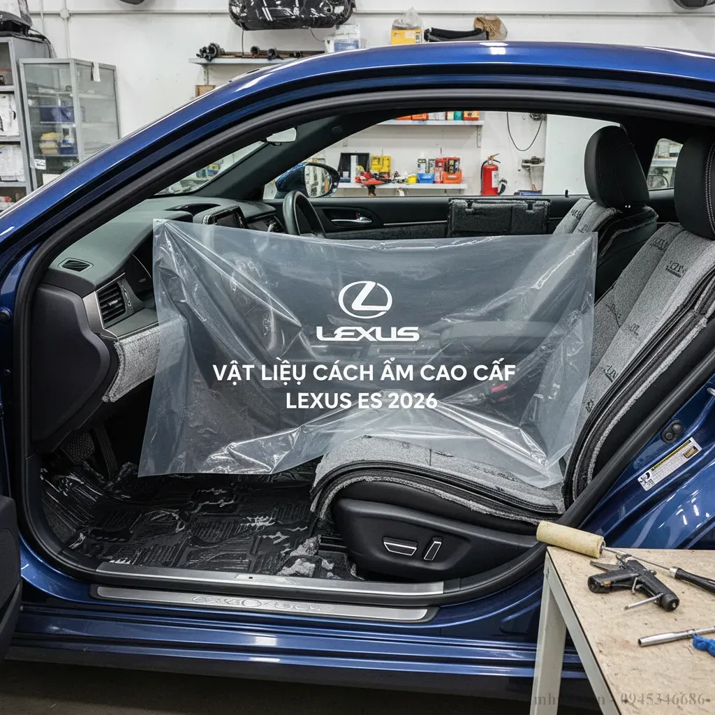 Cấu trúc vật liệu cách âm đa lớp tiên tiến của Lexus ES 2026 giúp loại bỏ tiếng ồn