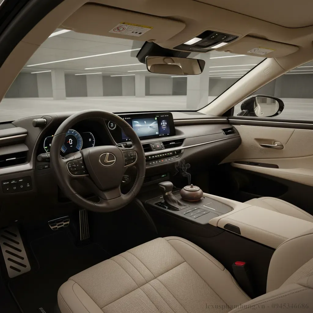 Lexus ES 2026 Không gian nội thất đẳng cấp và tĩnh lặng nơi sự yên tĩnh được đề cao