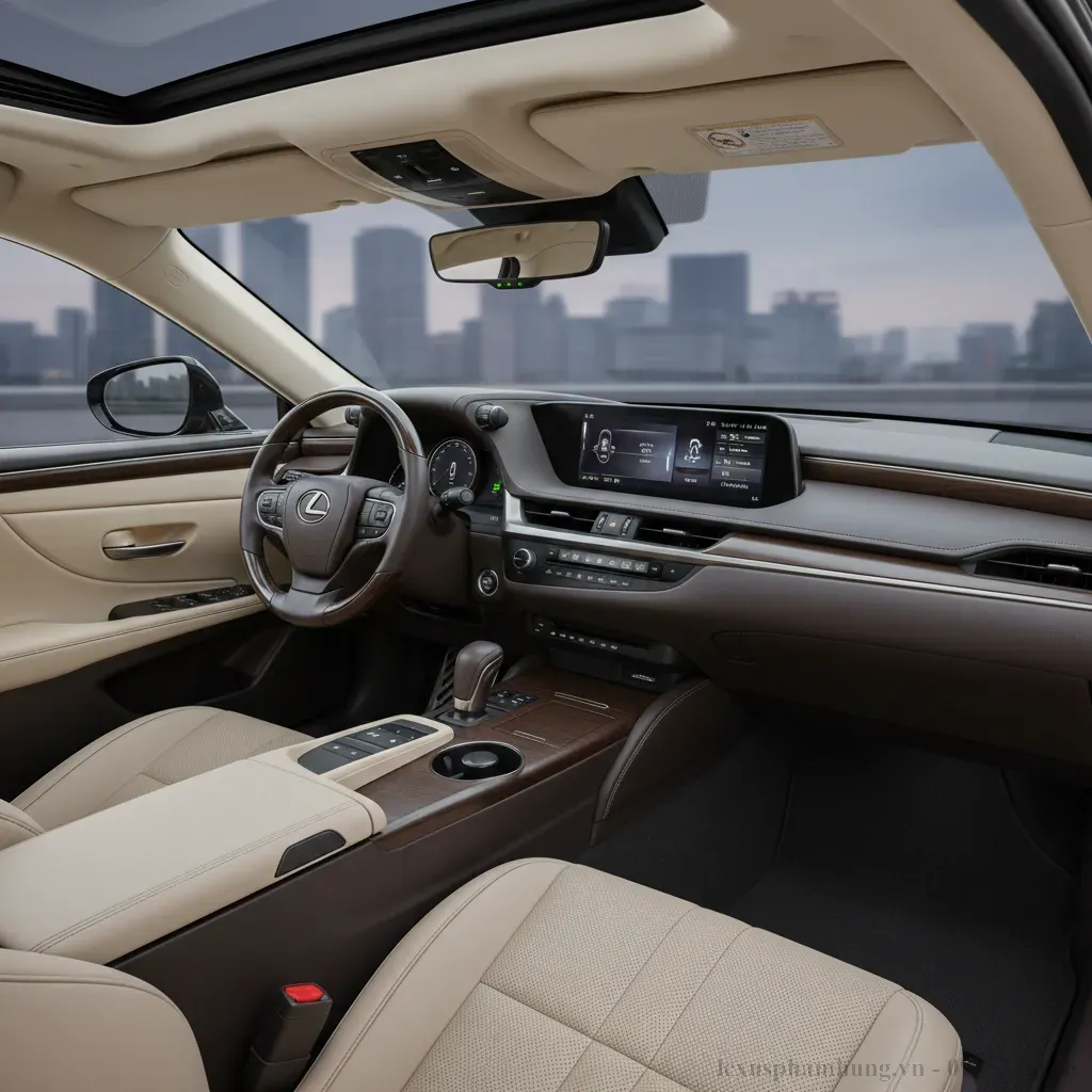 Không gian nội thất tinh tế và hiện đại của Lexus ES 2026 hứa hẹn mang lại sự thoải mái tối đa