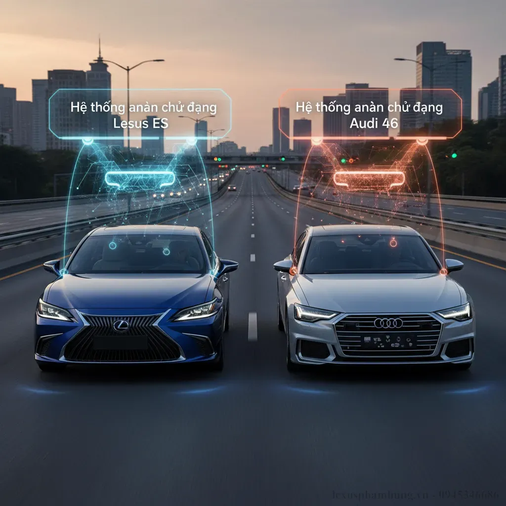 Cả Lexus ES 2026 và Audi A6 2026 đều được trang bị các công nghệ an toàn tiên tiến nhất