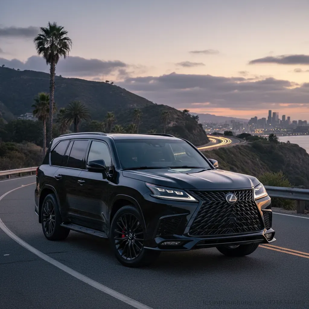 Lexus LX600 F SPORT 2026 với thiết kế lưới tản nhiệt và mâm xe thể thao đặc trưng