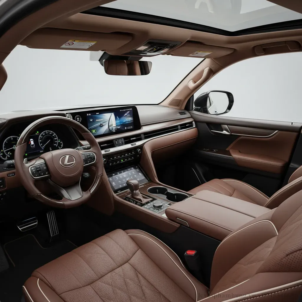 Không gian nội thất đẳng cấp của Lexus LX600 2026 nơi sự sang trọng và công nghệ giao thoa