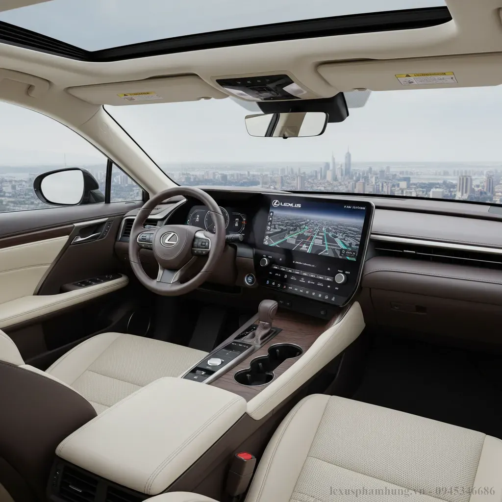 Khoang lái Lexus RX350h Luxury 2026 Nơi công nghệ và sự sang trọng hòa quyện