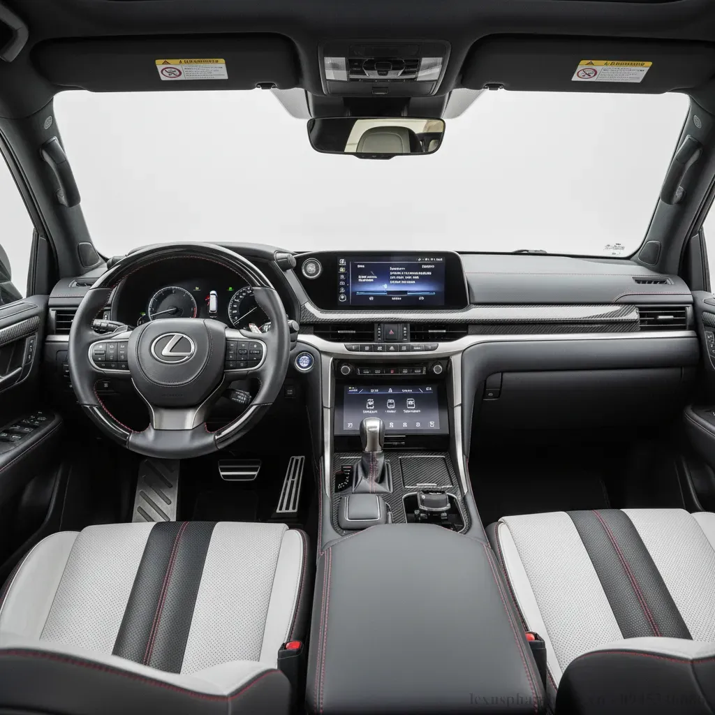 Khoang lái công nghệ cao và sang trọng của Lexus LX600 F SPORT