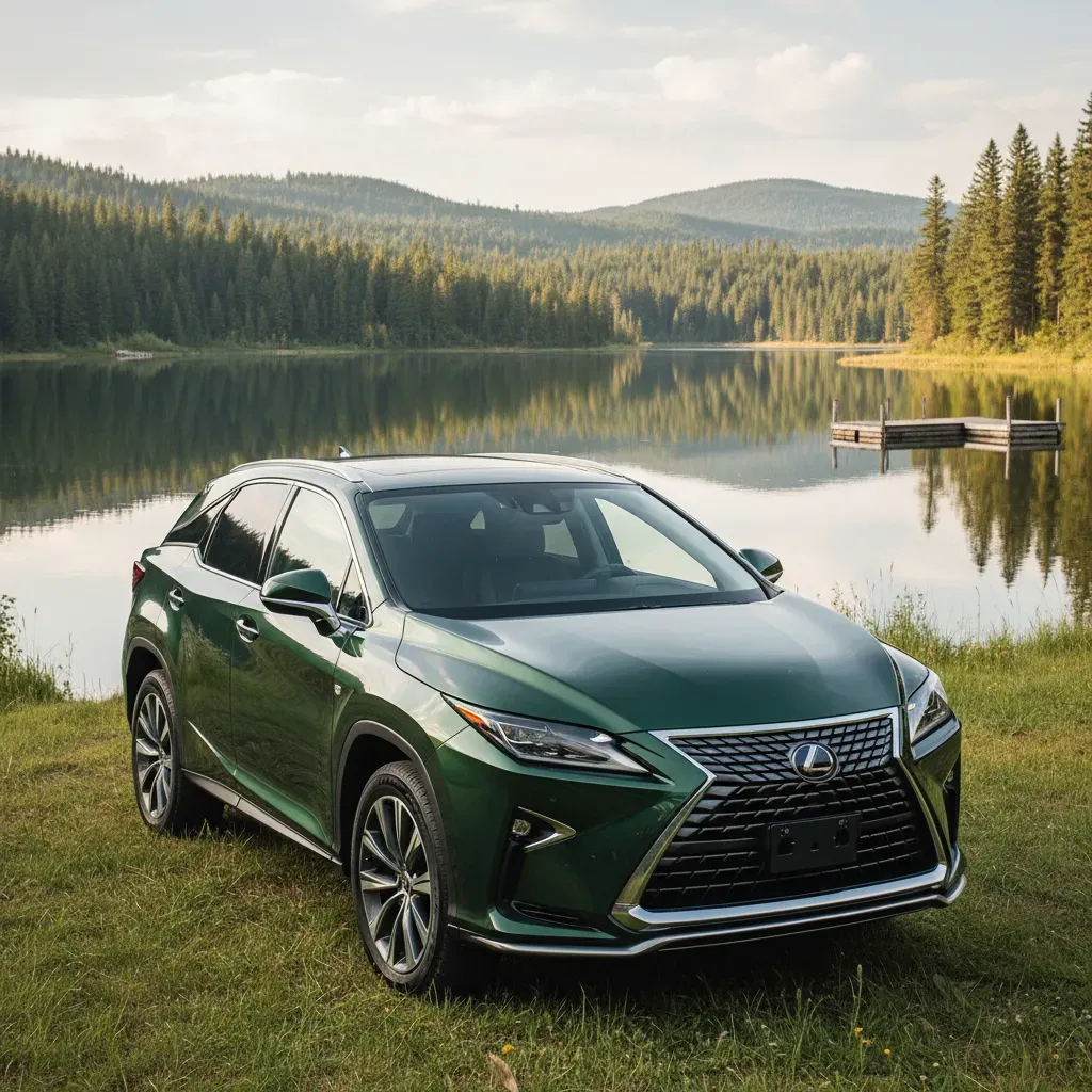 Sắc xanh Nori Green Pearl của Lexus RX350 mang vẻ đẹp cổ điển v&agrave; gần gũi