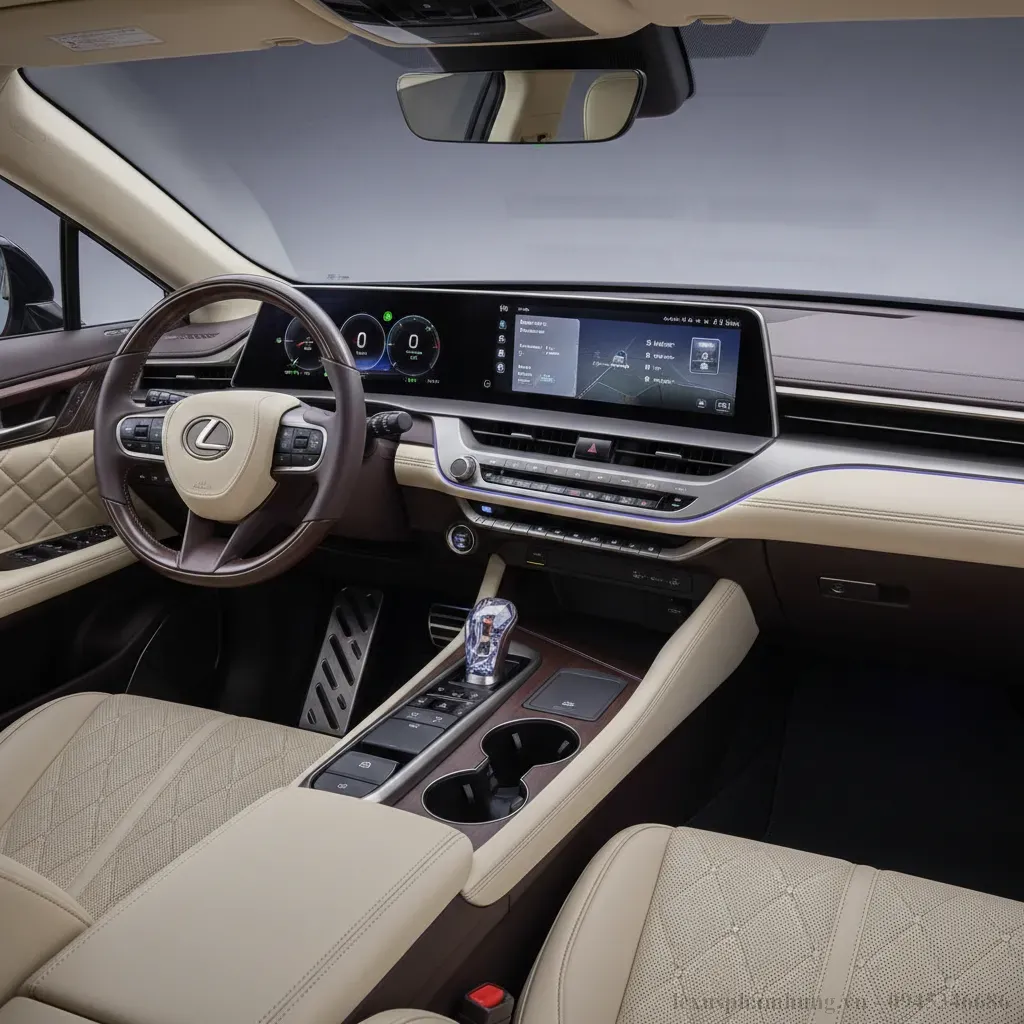 Nội thất sang trọng đẳng cấp của Lexus RX 350 2026 hứa hẹn mang đến trải nghiệm tuyệt vời với các vật liệu cao cấp và thiết kế tinh xảo