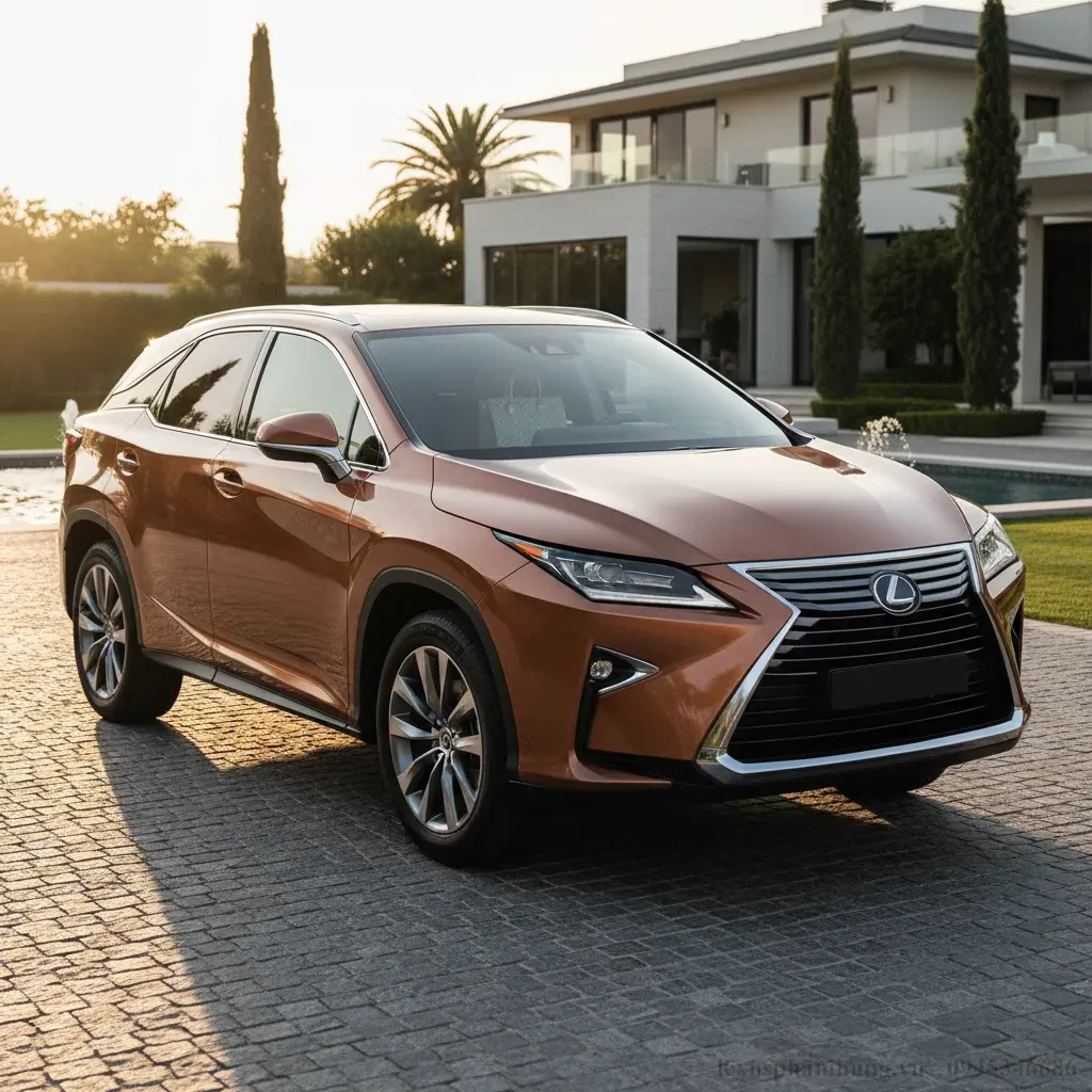 Lexus RX350 màu đồng nổi bật với vẻ đẹp tinh tế và sang trọng