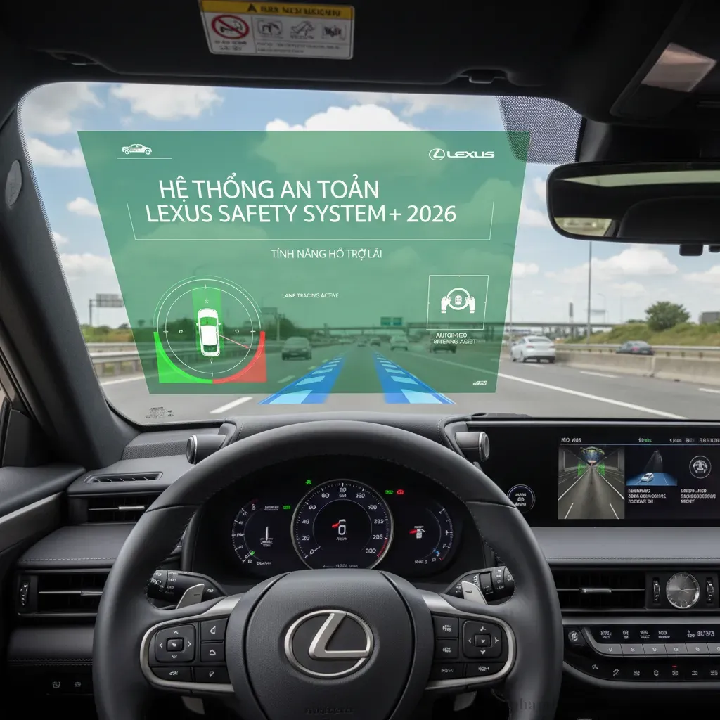 Các tính năng an toàn chủ động tiên tiến của Lexus Safety System trên RX350 F Sport 2026